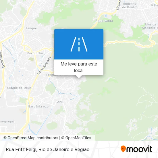 Rua Fritz Feigl mapa