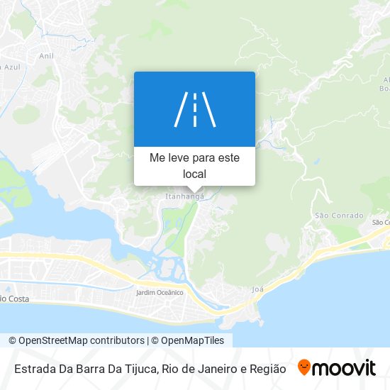 Estrada Da Barra Da Tijuca mapa