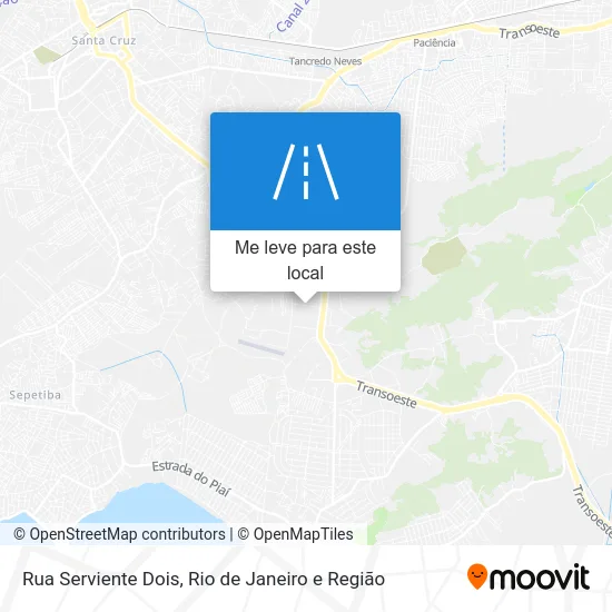 Rua Serviente Dois mapa