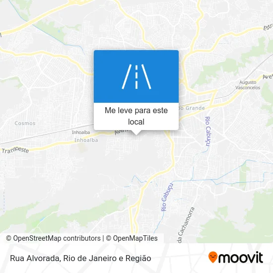 Rua Alvorada mapa