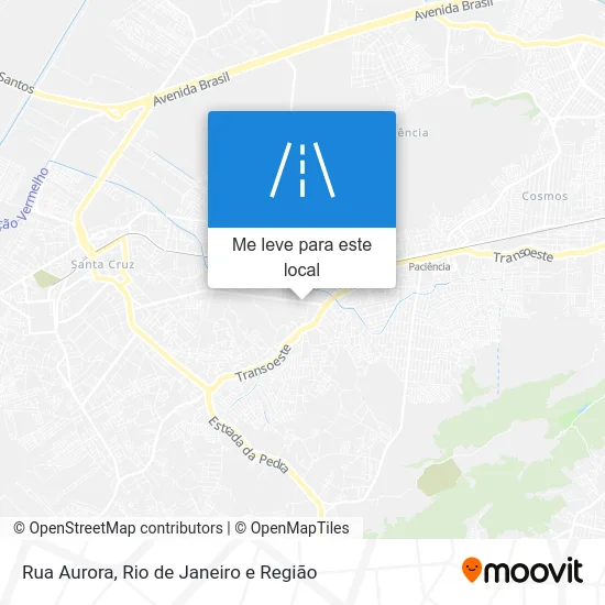 Rua Aurora mapa