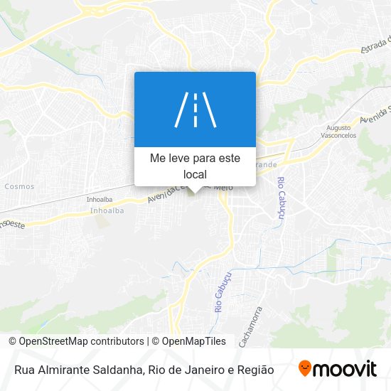 Rua Almirante Saldanha mapa