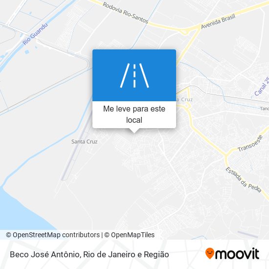 Beco José Antônio mapa