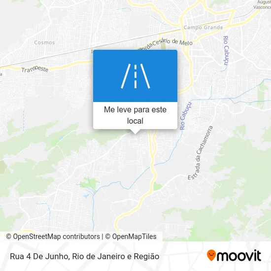 Rua 4 De Junho mapa