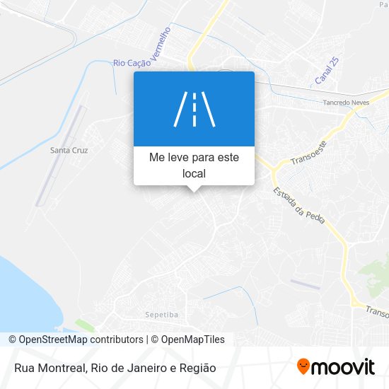 Rua Montreal mapa