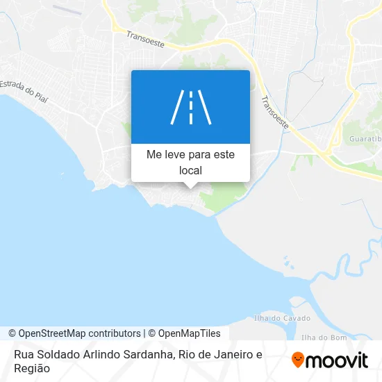 Rua Soldado Arlindo Sardanha mapa
