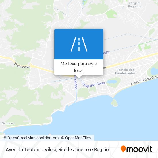 Avenida Teotônio Vilela mapa