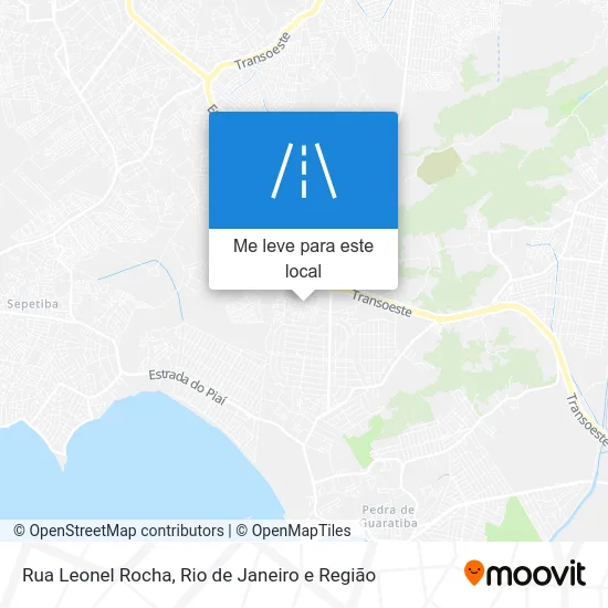 Rua Leonel Rocha mapa