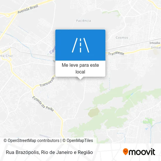 Rua Brazópolis mapa