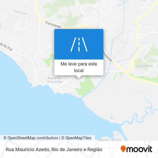 Rua Maurício Azedo mapa