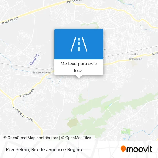 Rua Belém mapa
