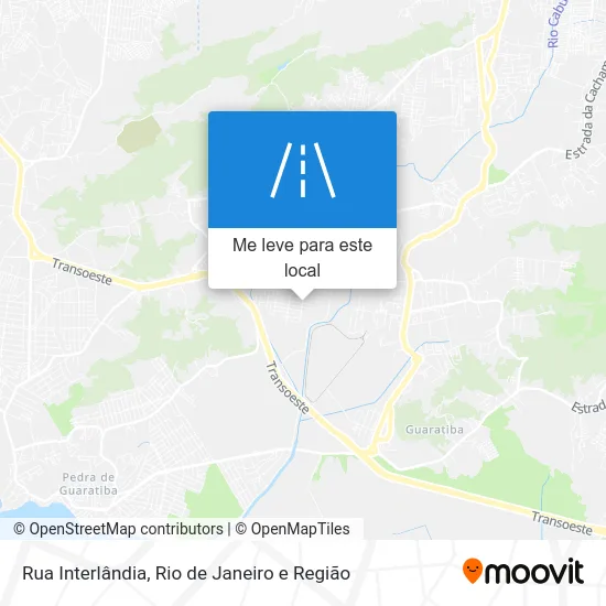 Rua Interlândia mapa
