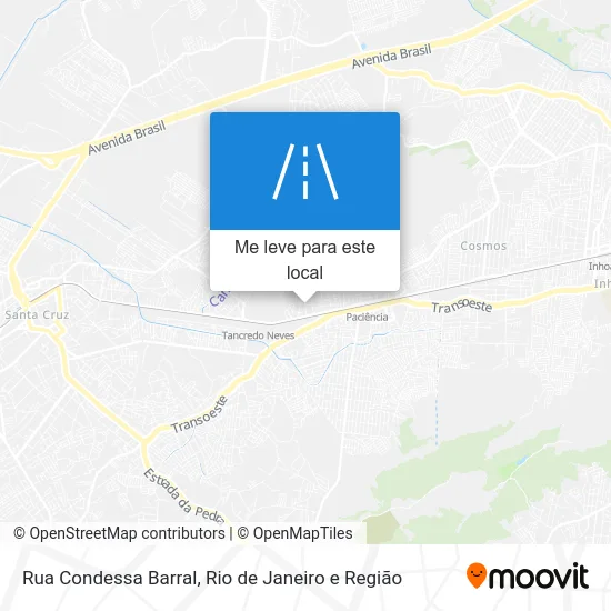 Rua Condessa Barral mapa