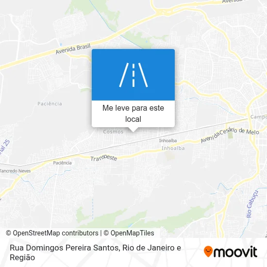 Rua Domingos Pereira Santos mapa