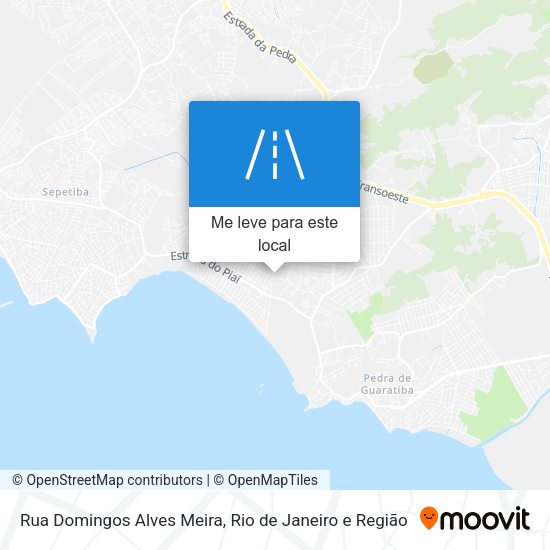 Rua Domingos Alves Meira mapa