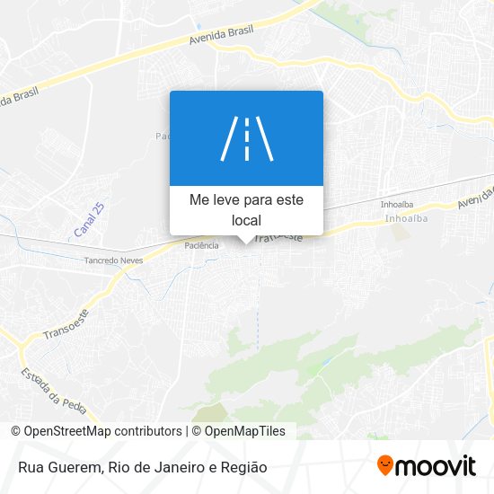 Rua Guerem mapa