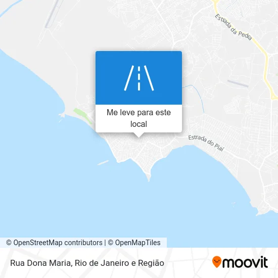 Rua Dona Maria mapa