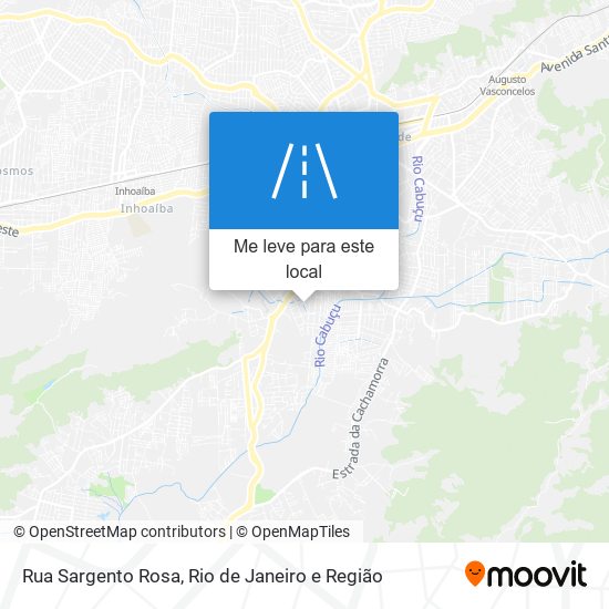 Rua Sargento Rosa mapa