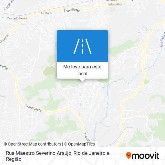 Rua Maestro Severino Araújo mapa