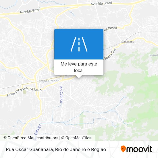 Rua Oscar Guanabara mapa