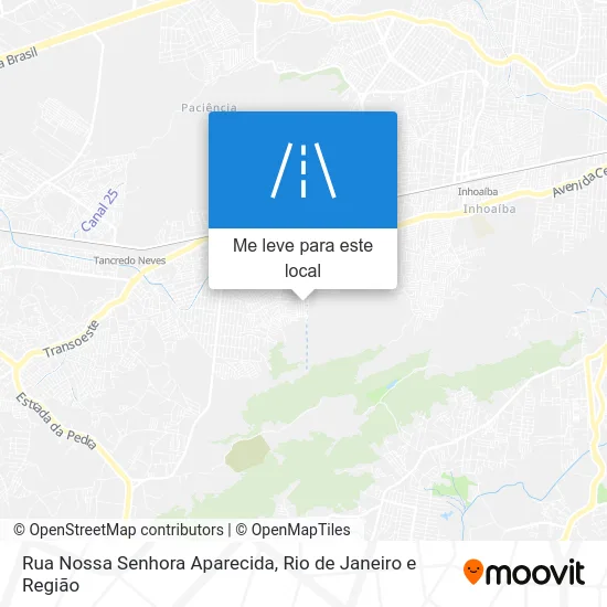 Rua Nossa Senhora Aparecida mapa