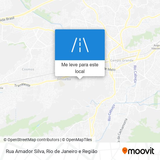 Rua Amador Silva mapa