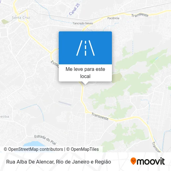 Rua Alba De Alencar mapa