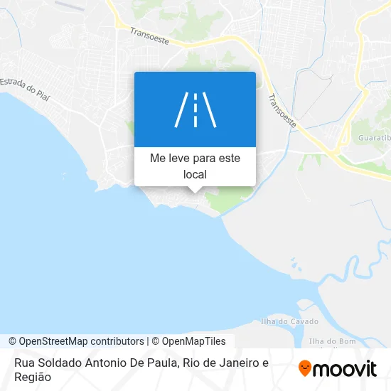 Rua Soldado Antonio De Paula mapa