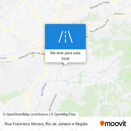 Rua Francisco Morais mapa