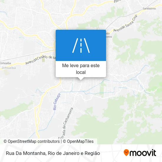 Rua Da Montanha mapa