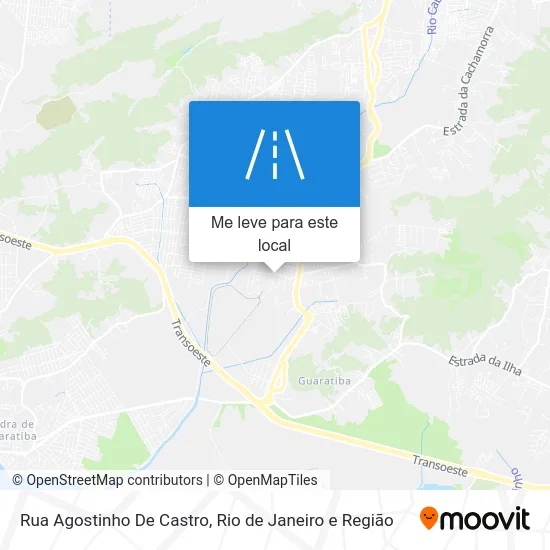Rua Agostinho De Castro mapa