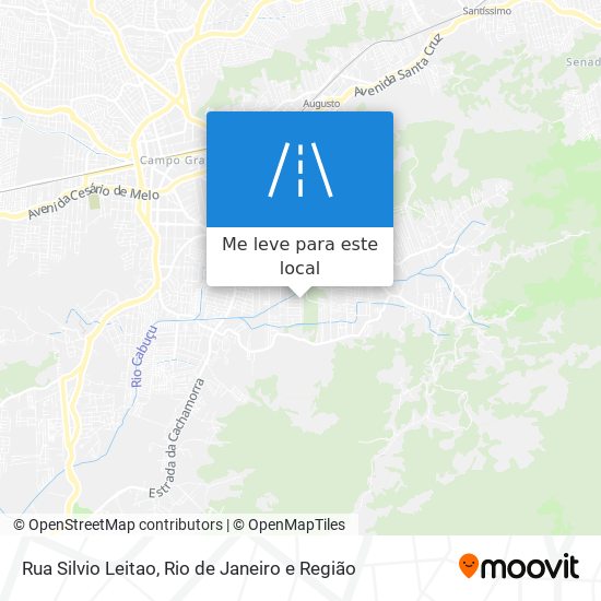 Rua Silvio Leitao mapa