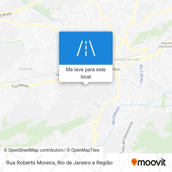 Rua Roberto Moreira mapa