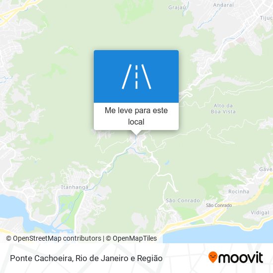 Ponte Cachoeira mapa