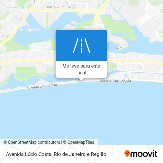 Avenida Lúcio Costa mapa
