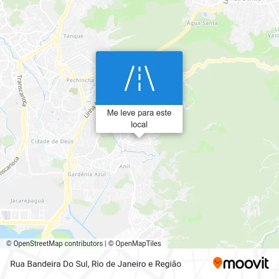Rua Bandeira Do Sul mapa