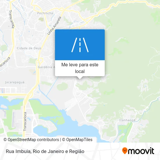 Rua Imbuia mapa