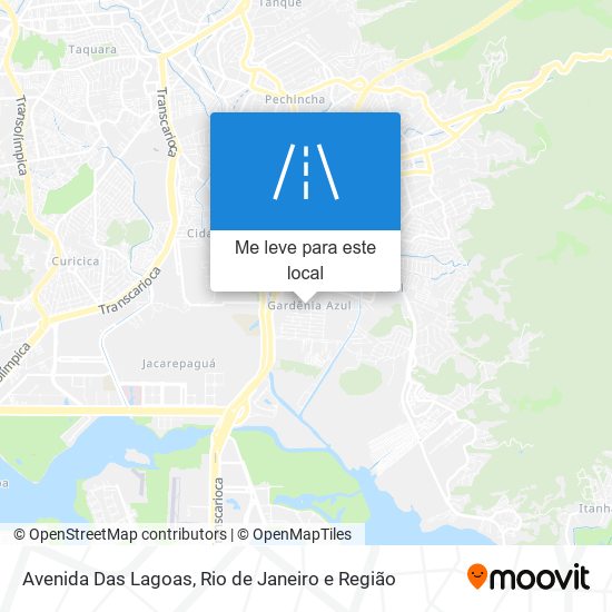 Avenida Das Lagoas mapa