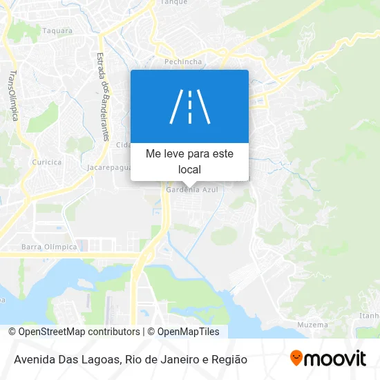 Avenida Das Lagoas mapa