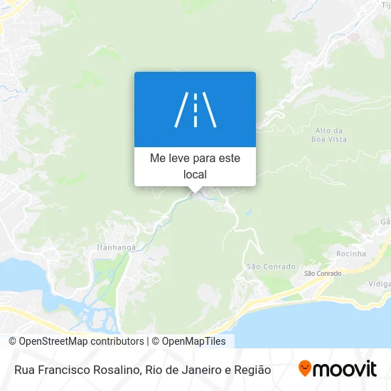 Rua Francisco Rosalino mapa