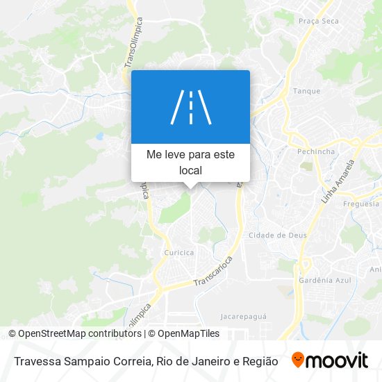 Travessa Sampaio Correia mapa