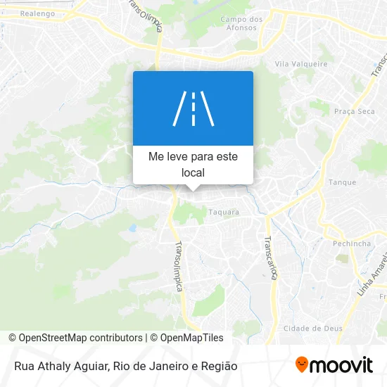 Rua Athaly Aguiar mapa