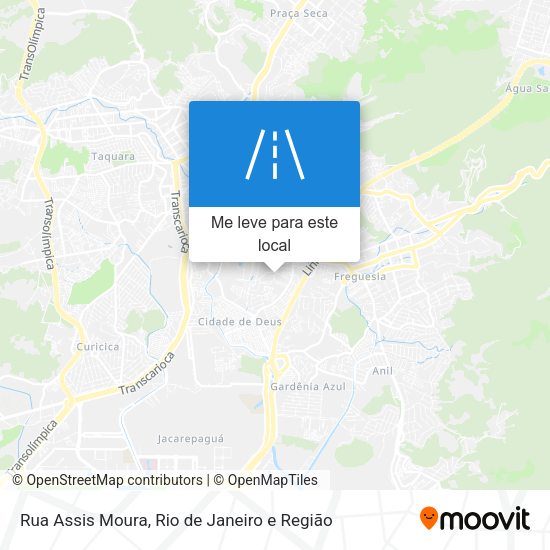 Rua Assis Moura mapa