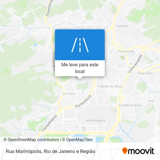 Rua Marinópolis mapa