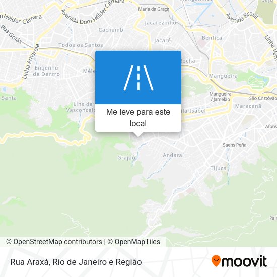 Rua Araxá mapa