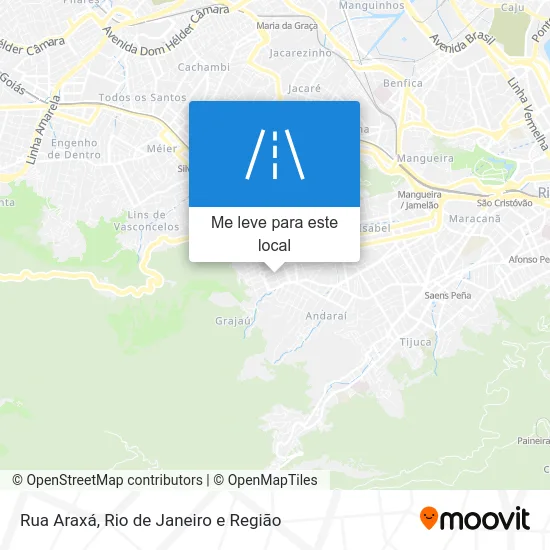 Rua Araxá mapa