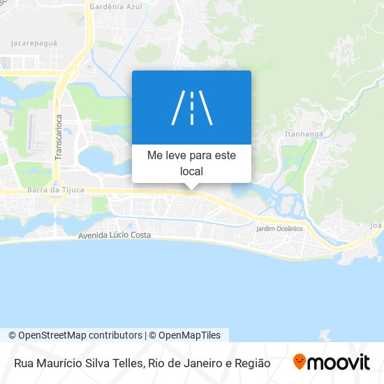 Rua Maurício Silva Telles mapa