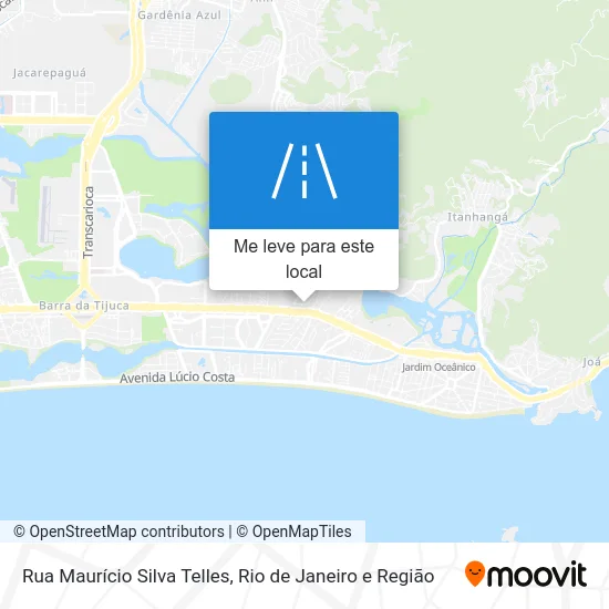 Rua Maurício Silva Telles mapa
