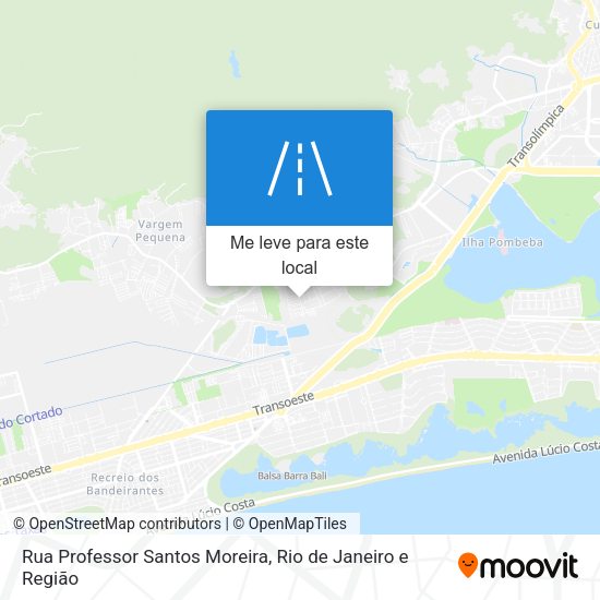 Rua Professor Santos Moreira mapa