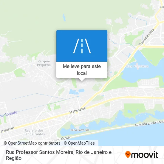 Rua Professor Santos Moreira mapa